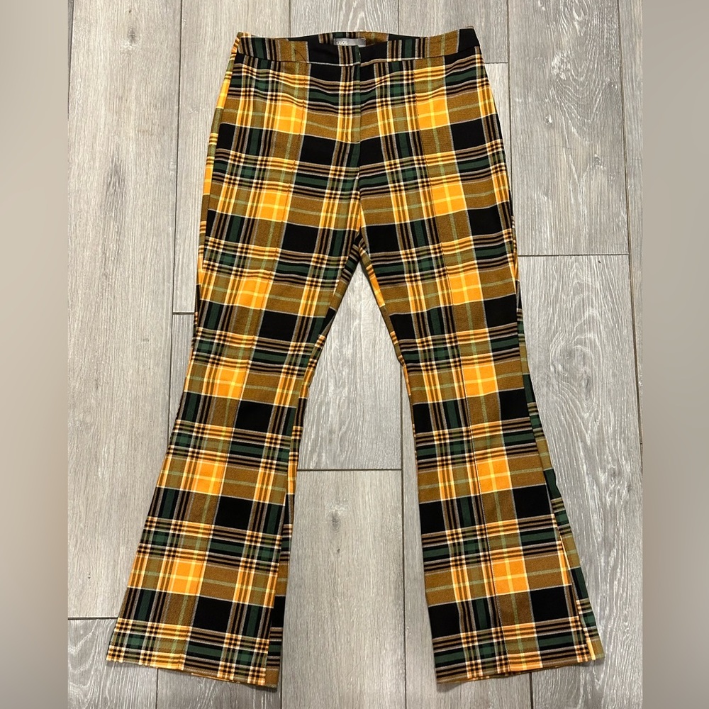 ASOS Plaid Flare Pants